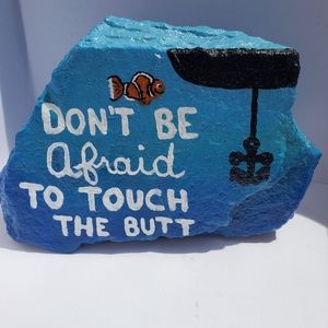 Hand painted acrylic rock